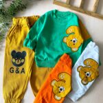 بلوز شلوار خرس خردلی