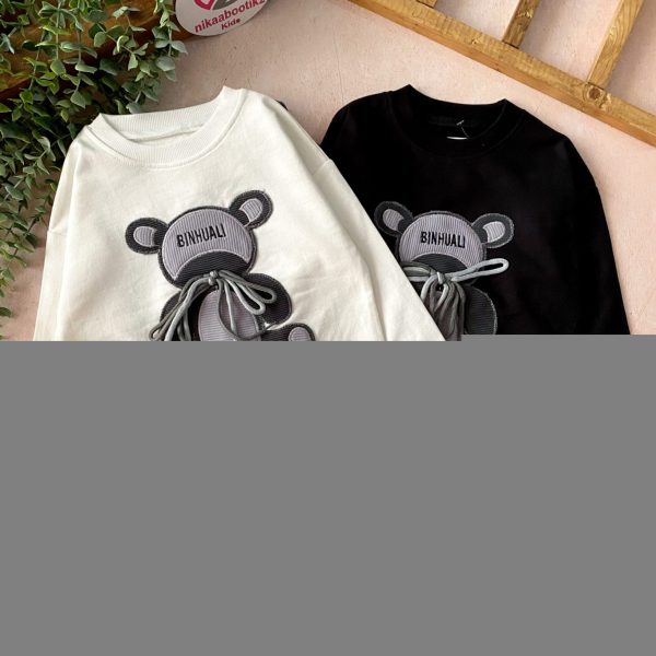 بلوز شلوار دخترانه خرس بندی