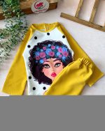 شومیز شلوار دختر موفرفری - Image 6