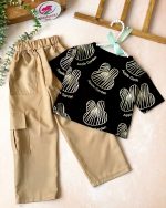 کراپ شلوارکارگوقلبی - Image 7