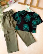 کراپ شلوارکارگوقلبی - Image 4