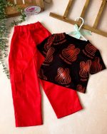 کراپ شلوارکارگوقلبی - Image 5