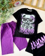 تیشرت شلوارک خرس نگینی - Image 4