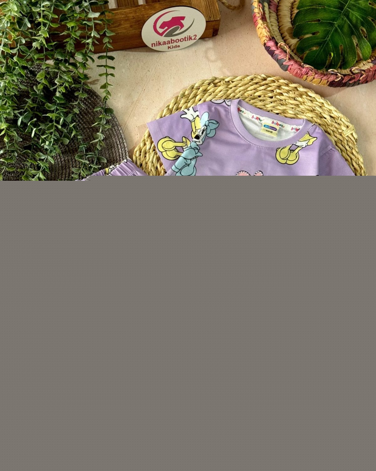 تیشرت شلوارک میکی نگینی - Image 1