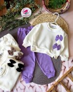 کراپ شلوار بافت پاپیونی