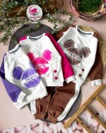 بلوز شلوار میکی دکمه دار