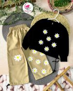 کراپ شلوار گل سفید - Image 6