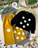 کراپ شلوار گل سفید - Image 4