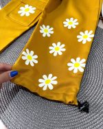 کراپ شلوار گل سفید - Image 8