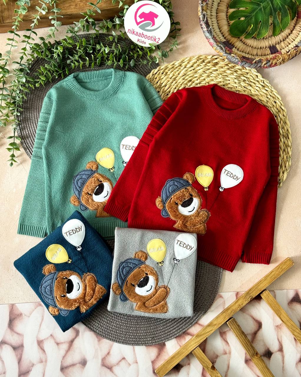 IMG_20241026_142645_313 بلوز بافت تدی بادکنکی - Image 1