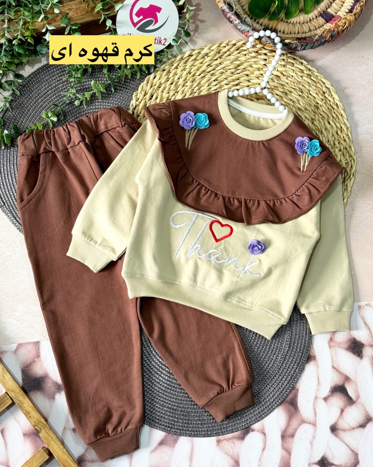 بلوز شلوار گل رز - Image 7