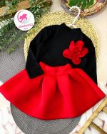 شومیز دامن گل قرمز - Image 4