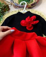 شومیز دامن گل قرمز - Image 3