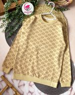 بلوز تک کرم گل دار