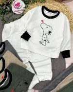 بلوز شلوار اسنوپی بیسکوییتی