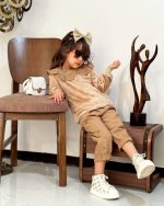 بلوز شلوار پولیشی یقه گل دار - Image 11