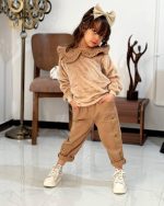 بلوز شلوار پولیشی یقه گل دار - Image 10