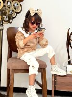 بلوز شلوار پولیشی یقه گل دار - Image 12