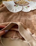 بلوز شلوار پولیشی یقه گل دار - Image 8