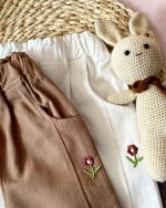 بلوز شلوار پولیشی یقه گل دار - Image 6