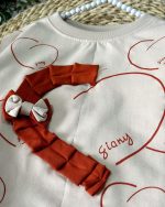 بلوز شلوار قلب و پاپیون - Image 4