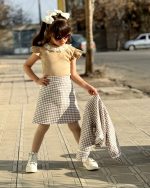 سه تیکه کت دامن توت فرنگی - Image 3