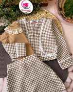 سه تیکه کت دامن توت فرنگی - Image 5