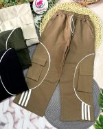 شلوار کتان نوار سفید