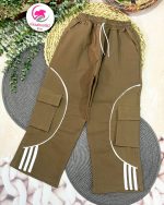 شلوار کتان نوار سفید - Image 4