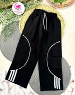 شلوار کتان نوار سفید - Image 7