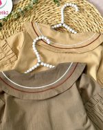 شومیز یقه گلدوزی رنگین کمون - Image 4