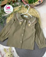 شومیز یقه گلدوزی رنگین کمون - Image 7