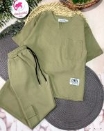 ست بیسکویتی یقه کوبایی ZARA - Image 7