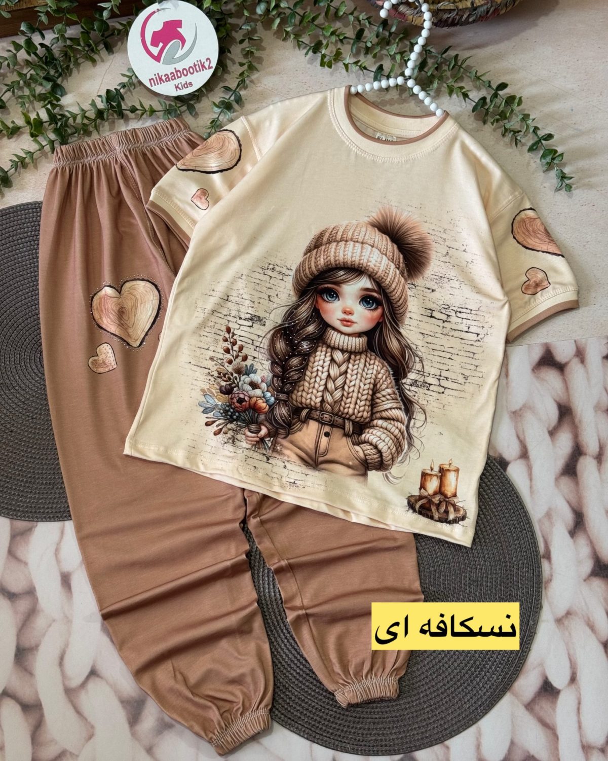 تیشرت شلوار چشم آبی - Image 3