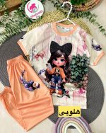 تیشرت شلوار پاپیون نگینی - Image 7