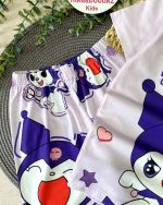 تیشرت شلوار کرومی بنفش - Image 3