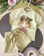 تیشرت شلوارک گلی - Image 6