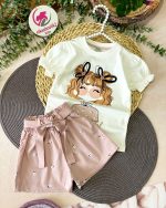 تیشرت شلوارک گلی - Image 9