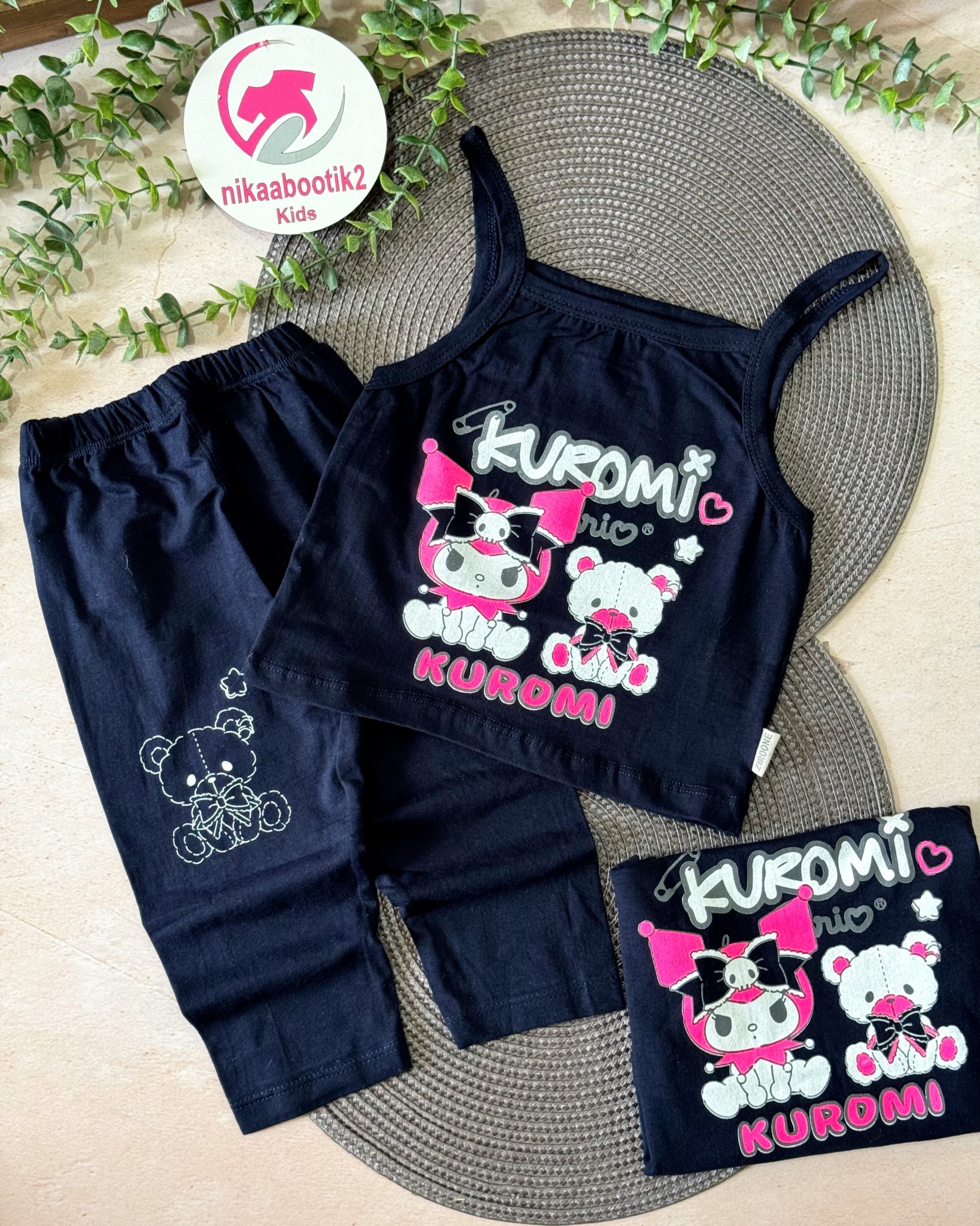 photo-output تاپ شلوارک خرس و کرومی - Image 1