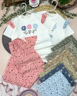 تیشرت شلوار گلدون