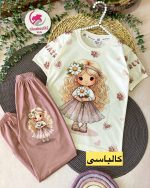 تیشرت شلوار گیسو طلایی - Image 5