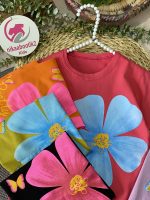 تیشرت گل و پروانه - Image 3