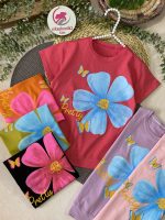 تیشرت گل و پروانه