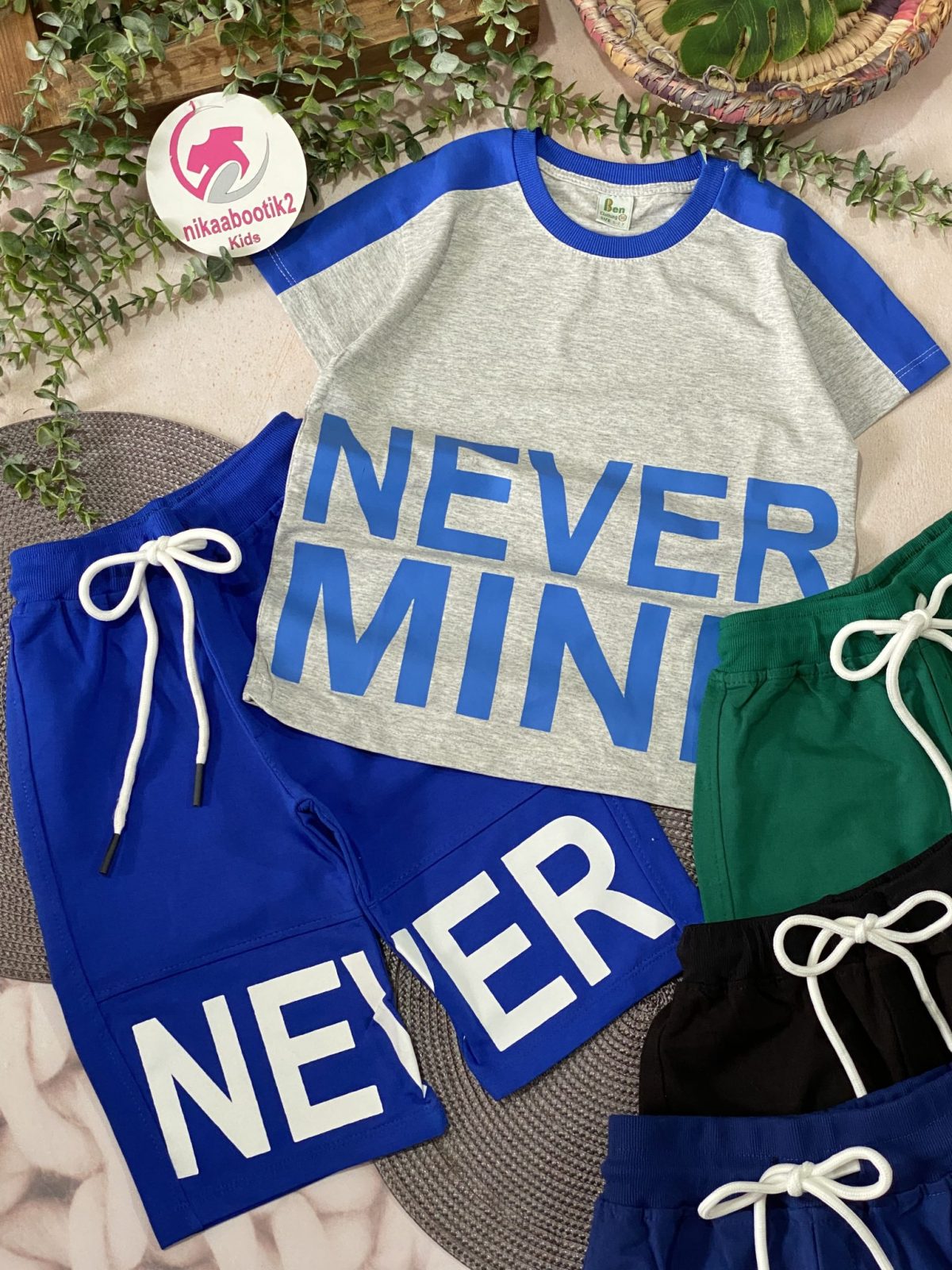 تیشرت شلوارک NEVER MIND - Image 1