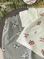 کراپ شلوارک شکوفه گیلاس - Image 4