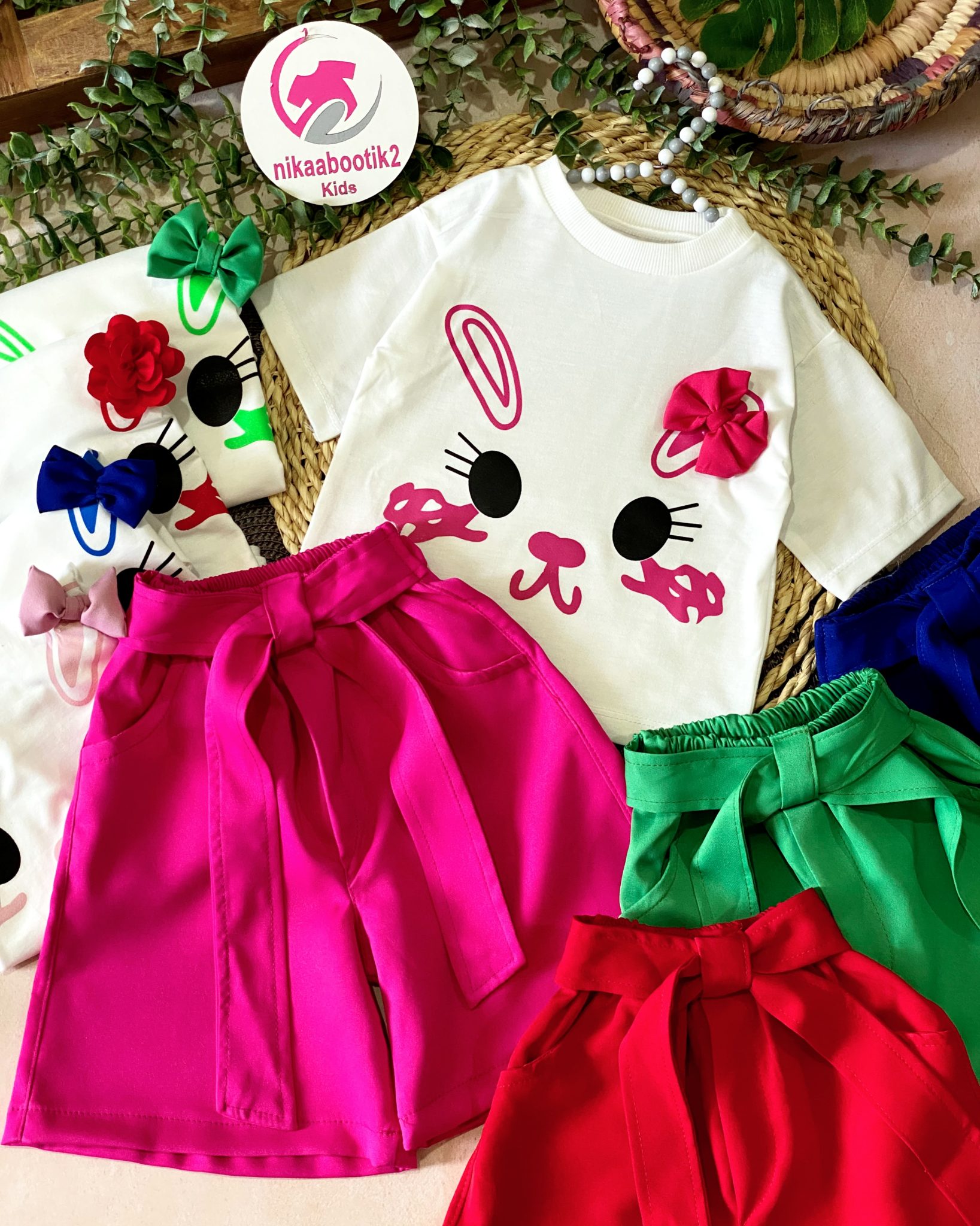 E4F39ACA-E435-47AB-B98A-3458F472DA28 تیشرت شلوارک صورت خرگوشی - Image 1