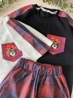 تیشرت شلوارک خرس چهار خونه - Image 6