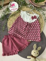 شومیز شلوارک قلب خال خالی - Image 7