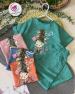 کراپ شلوار دختر مرواریدی