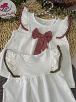 شومیز شلوارک پاپیون کتان - Image 3